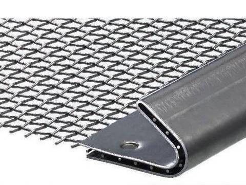 Lock Crimped Steel Wire Mesh Vibrating Wire Screen Stainless Steel 1-10mm Wire Gauge