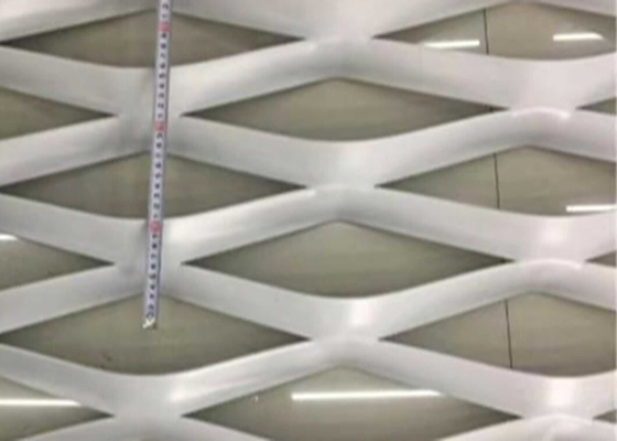 جلفنة الألومنيوم الموسع شبكة معدنية عرض 0.5m-2.5m