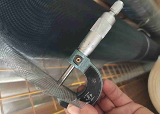 Ss304 الشبكة المعدنية الشاشات الأمنية مسحوق أسود مغلفة 0.19mm سلك 1.4mm حفرة