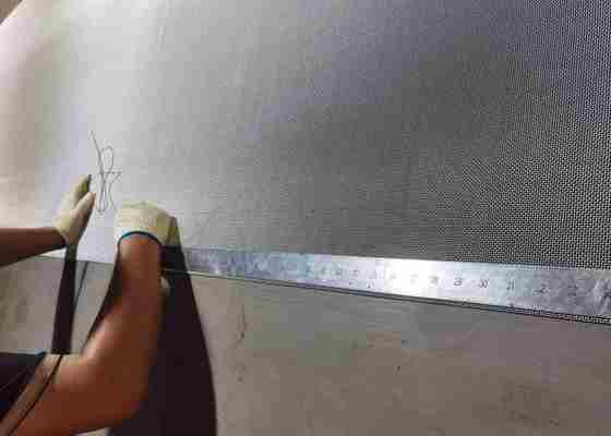 نافذة باب شاشة أمان من الفولاذ المقاوم للصدأ 304 316 مقاس شبكة 9.5 مطلي بالمسحوق / PVC