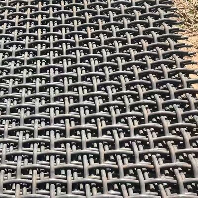 65 Manganese Steel Hooked Crimped Wire Mesh with Square Hole for Stone Crusher Vibrating Screen Mesh