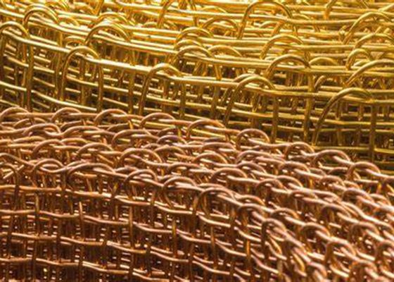 شبكة سلكية منسوجة من النحاس ASTM مع حافة Selvage حافة منتهية بحافة متعرجة